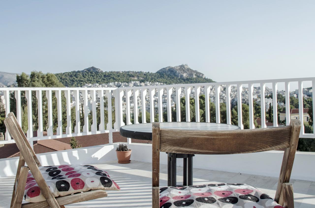 Apartamento Top Floor Studio With Endless View Atenas Exterior foto